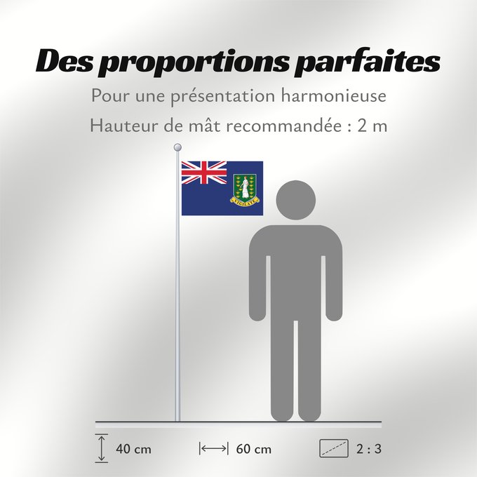 Proportions du drapeau : British Virgin Islands	Virgin Islands, British	Vierges britanniques !Îles Vierges britanniques	Islas Vírgenes Británicas	Britische Jungferninseln	Isole Vergini Britanniche