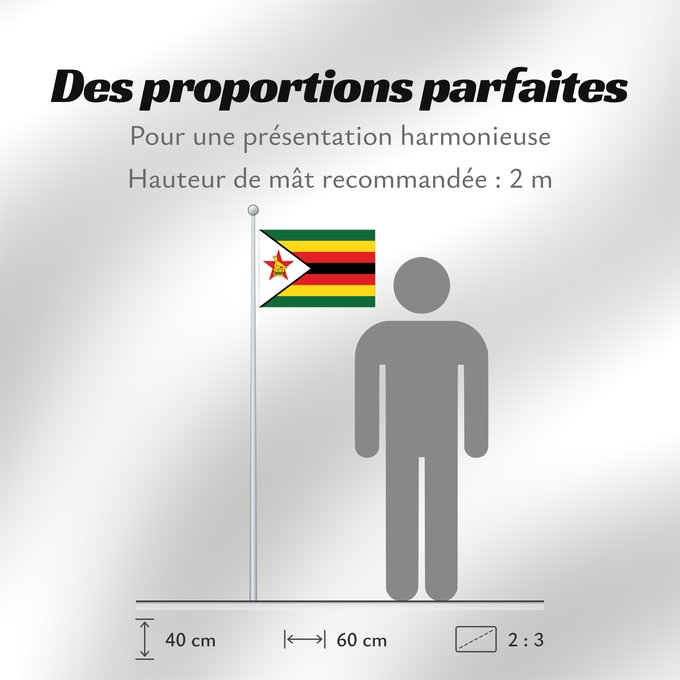 Proportions du drapeau : Zimbabwe	Zimbabue	Simbabwe	Zimbawe	Zimbabwes	Zimbabvo	Mbendera ya Zimbabwe	Zimbabveja	Mureza weZimbabwe	Folaga ye Zimbabwe	Folaga la Zimbabwe	Folaga la Zimbagwe