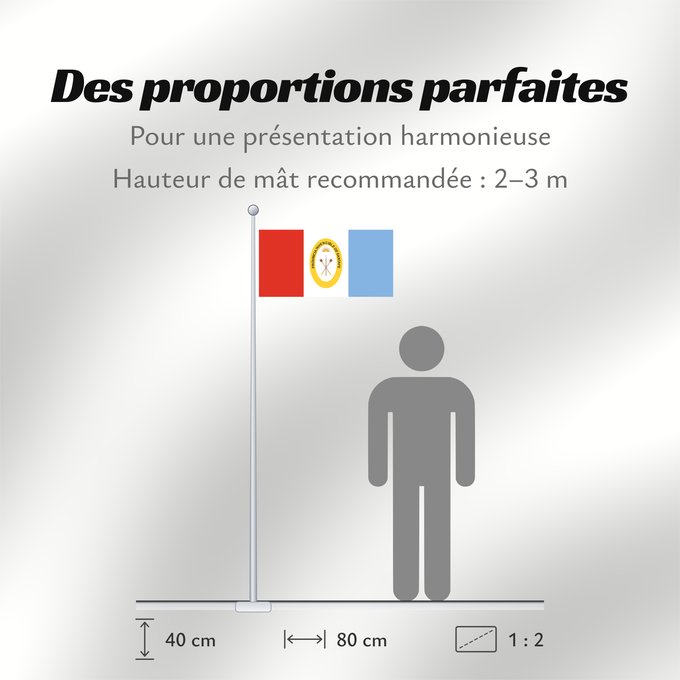 Proportions du drapeau : Provincia de Santa Fe Santa Fe province, Argentina province de Santa Fe Provincia de Santa Fe, Argentina Santa Fe (Provinz) Provincia di Santa Fe