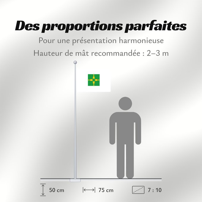 Proportions du drapeau : Distrito Federal