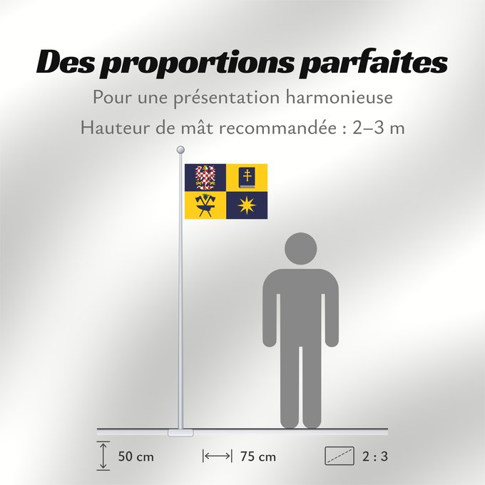Proportions du drapeau : Zlin Region	Zlín Region	Région de Zlín	Región de Zlín	Region Zlín
