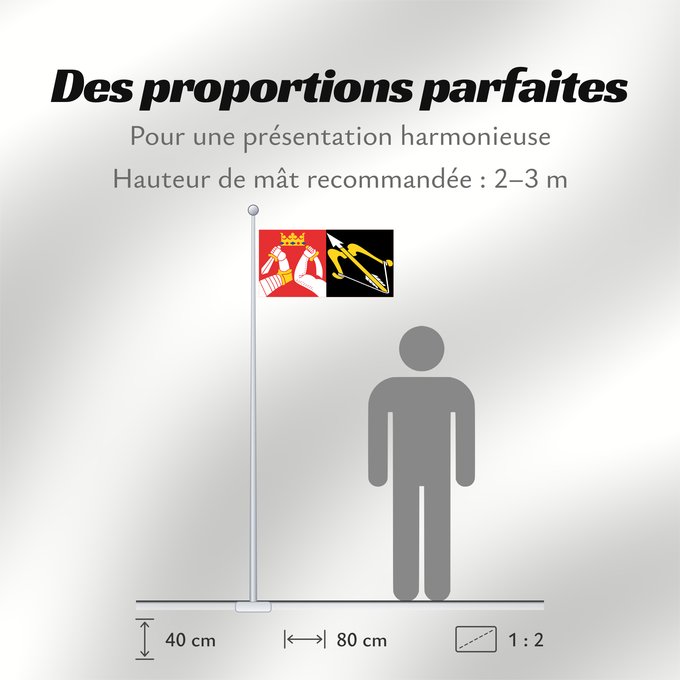 Proportions du drapeau : Itä-Suomen lääni