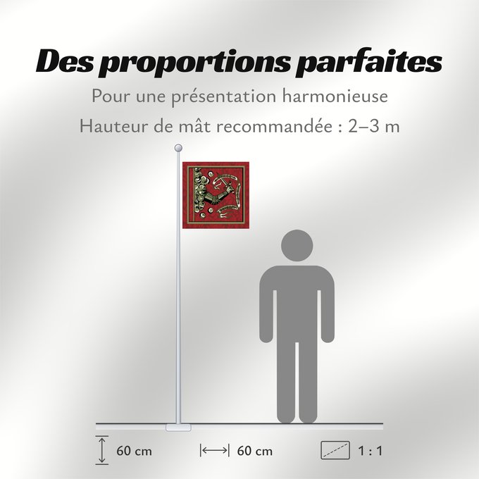 Proportions du drapeau : Bedford