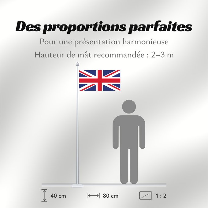 Proportions du drapeau : Northern Ireland