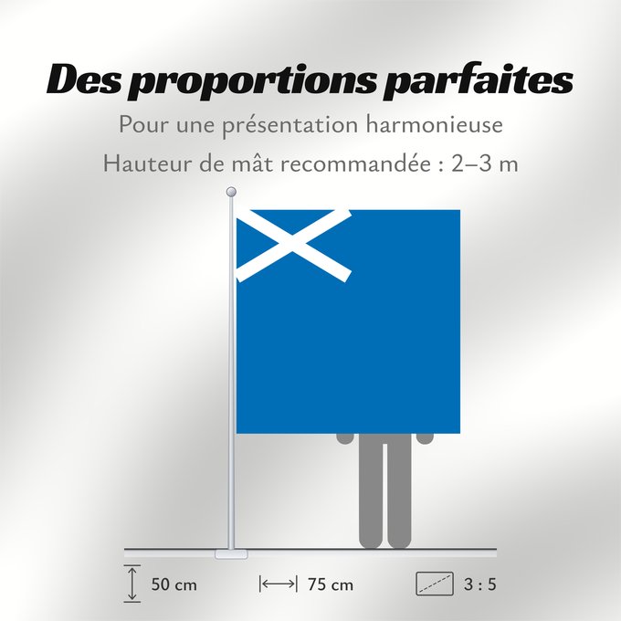 Proportions du drapeau : Scotland	L Écosse	Escocia	Schottland	Scozia	Schotland	Escócia	Szkocji	Scotlandes	علم اسكتلندا	Знаме на Шотландия	Banniel Bro-Skos	Skotská vlajka	Yr Alban	Skotlands	Σημαία της Σκωτίας	Skotio	Šotimaa lipp	پرچم اسکاتلند	Skotlannin	HAlban	H-Alba	Brattagh ny h