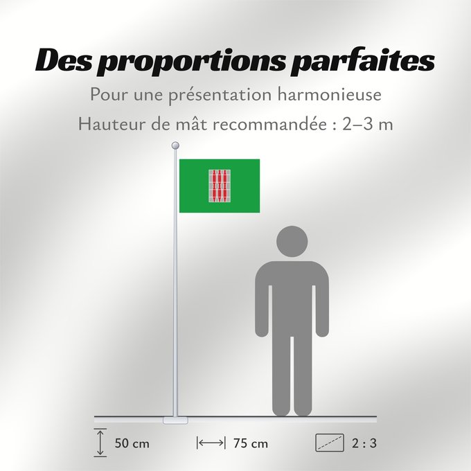 Proportions du drapeau : Umbria	Italian region Umbria	Région de l'Ombrie	Regione italiana Umbria