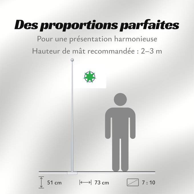 Proportions du drapeau : Aomori