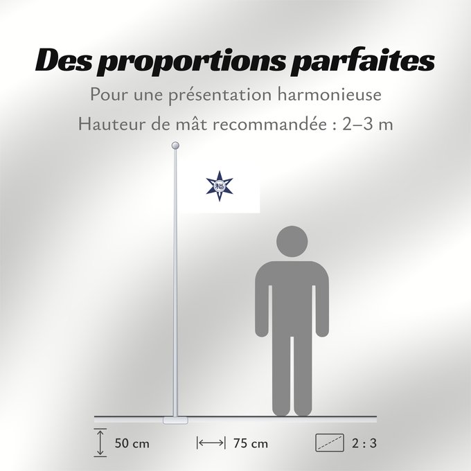 Proportions du drapeau : Wakayama