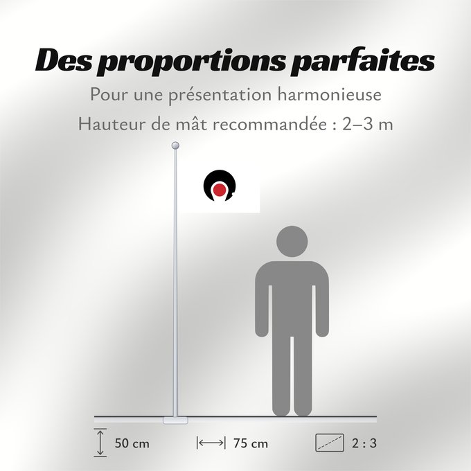 Proportions du drapeau : Kagosima [Kagoshima]