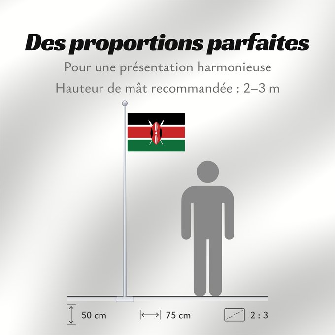 Proportions du drapeau : Kenya	Kenia	Quénia	Kenii	የኬንያ ሰንደቅ ዓላማ	علم كينيا	Keniya	Сцяг Кеніі	কেনিয়ার ফিরালহান	Kenije	Keňská vlajka	Kenyas	Σημαία της Κένυας	Kenja	Kenya lipp	Kenian	דגל קניה	केन्या का ध्वज	ケニアの国旗	კენიის დროშა	케냐의 국기	Kenijos	Знаме на Кенија	Kenyas flagg	Флаг Кении	K