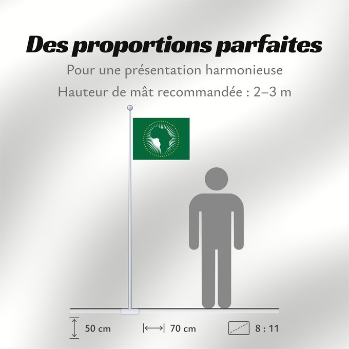Proportions du drapeau : African Union