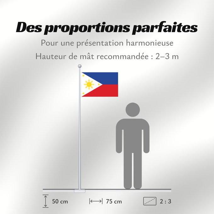 Proportions du drapeau : Philippines	The national flag of the Philippines	Filipinas	Philippinen	Filippine	Filipijnen	علم فلبين	An nasyunal na bandera kan Filipinas	ফিলিপাইনের জাতীয় পতাকা	Ang nasodnong bandera sa Pilipinas	La nacia flago de la Filipinoj	Wagayway ti Filipinas	フィリピ