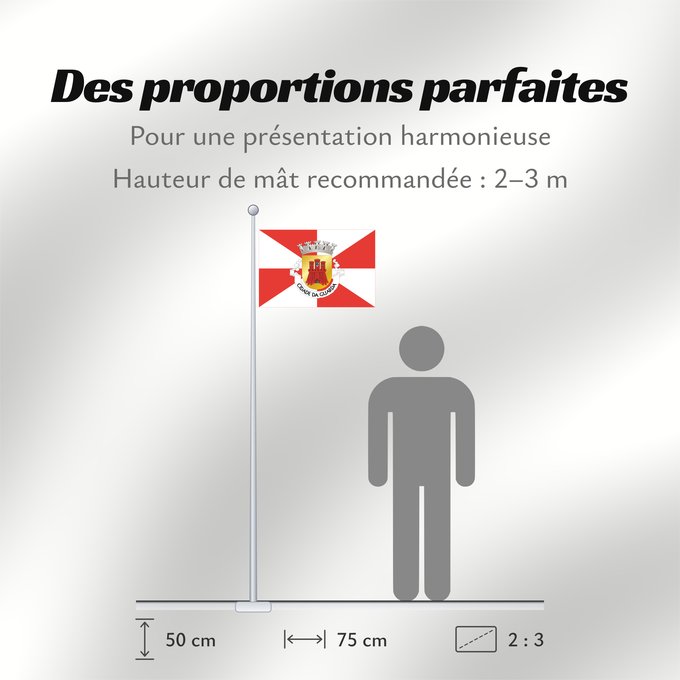 Proportions du drapeau : Guarda