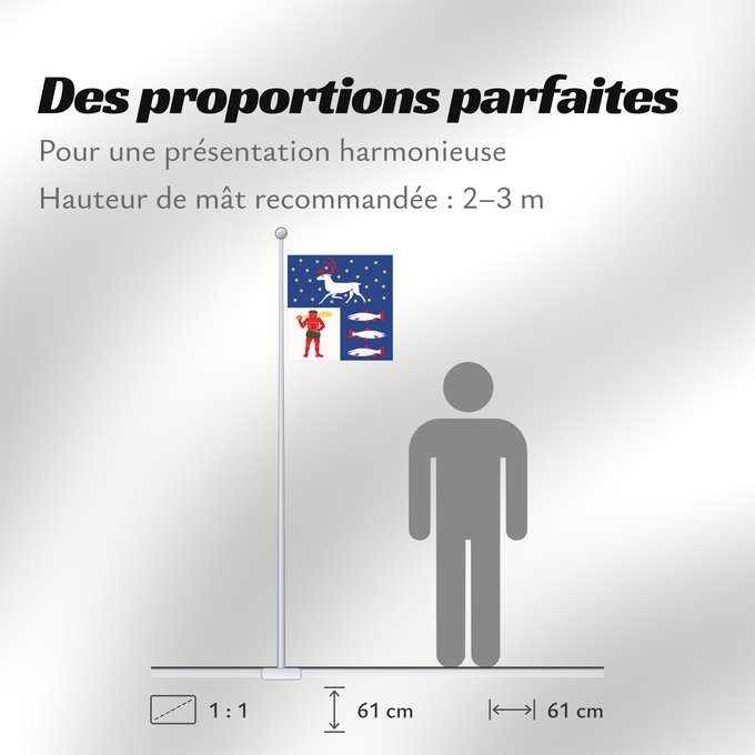 Proportions du drapeau : Västerbottens län vapenflagga	Västerbotten County in Sweden	Västerbotten	Västerbottens läns vapenflagga