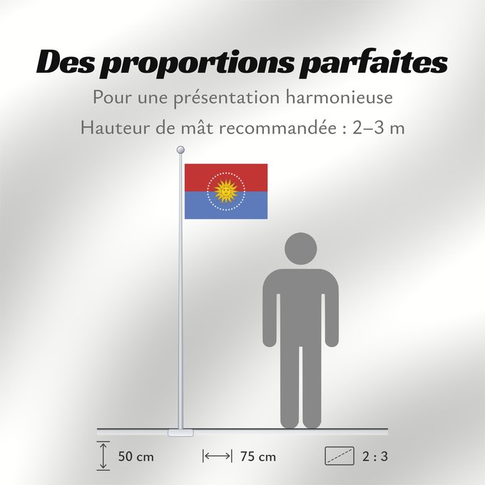 Proportions du drapeau : San Jose Department San José Department San Jose San José