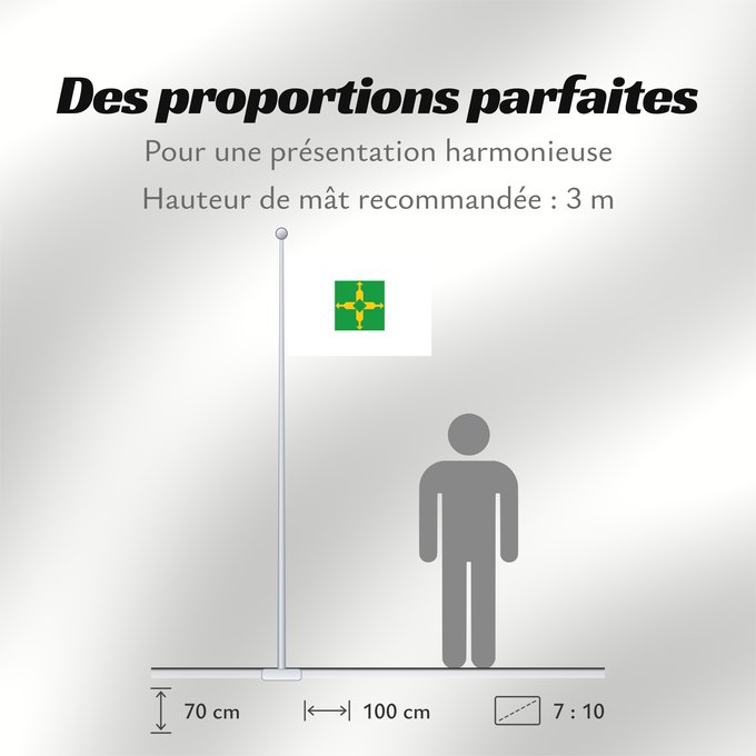 Proportions du drapeau : Distrito Federal