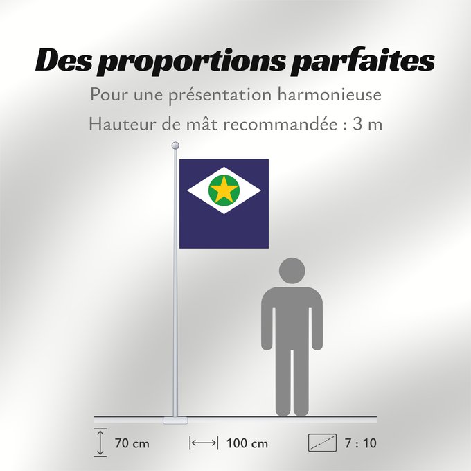 Proportions du drapeau : Mato Grosso	State of Mato Grosso, Brazil	Mato Grueso	Mato Grosso, Brasil