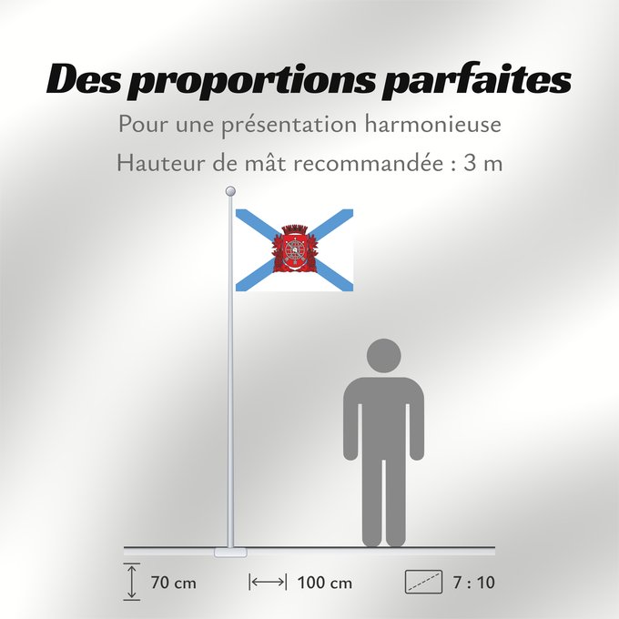 Proportions du drapeau : Cidade do Rio de Janeiro	City of Rio de Janeiro	Rio de Janeiro	Río de Janeiro	Stadt Rio de Janeiro