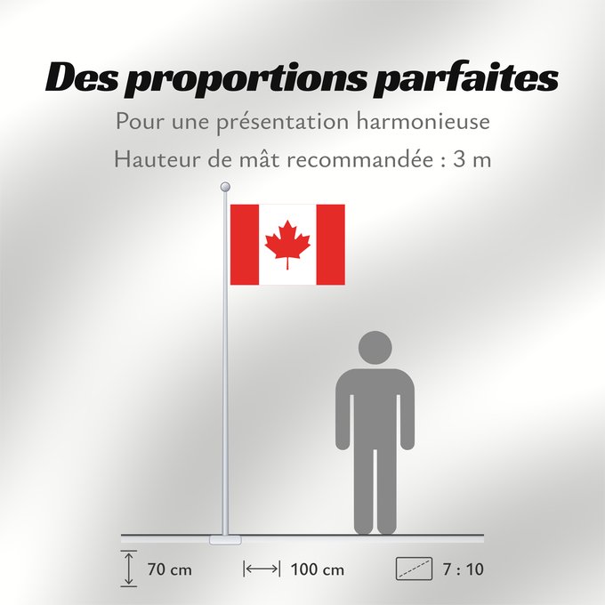 Proportions du drapeau : Canada Canadá Kanada