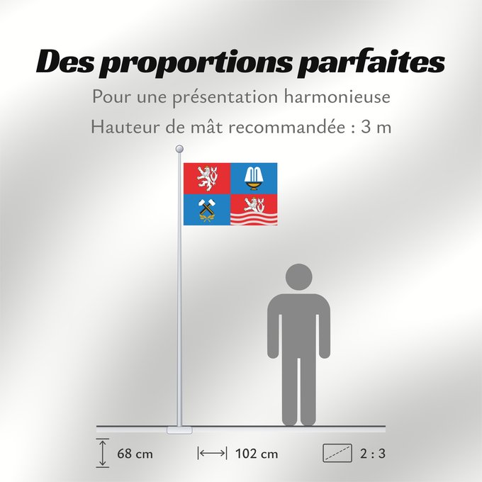 Proportions du drapeau : Karlovy Vary Region	Région de Karlovy Vary	Región de Karlovy Vary	Region Karlovy Vary	Regione di Karlovy Vary