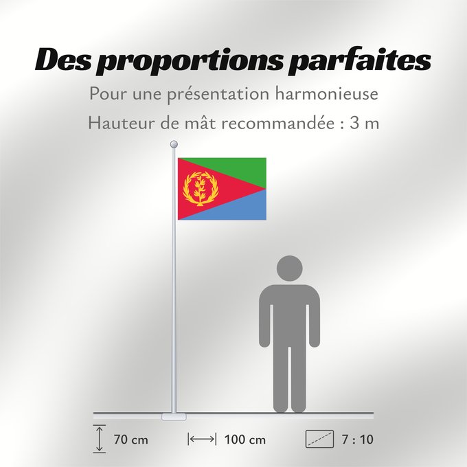 Proportions du drapeau : Eritrea L Érythrée Dell Eritrea የኤርትራ ባንደራ علم إريتريا Af Eritrea Eritreo پرچم اریتره דגל אריתריאה Alaabaa Eritrea Флаг Эритреи S Eritrea Eritreje Eratareya Eritreas ባንደራ ኤርትራ