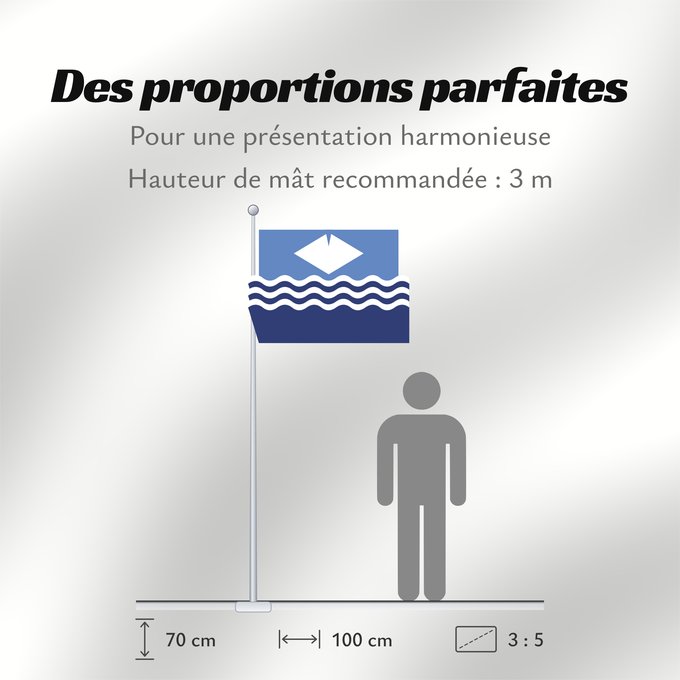 Proportions du drapeau : Isle of Wight île de Wight Isla de Wight Isola di Wight Isle of Wight The registered Isle of Wight