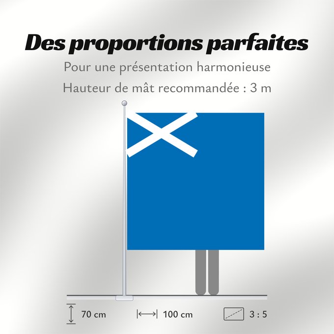 Proportions du drapeau : Scotland	L Écosse	Escocia	Schottland	Scozia	Schotland	Escócia	Szkocji	Scotlandes	علم اسكتلندا	Знаме на Шотландия	Banniel Bro-Skos	Skotská vlajka	Yr Alban	Skotlands	Σημαία της Σκωτίας	Skotio	Šotimaa lipp	پرچم اسکاتلند	Skotlannin	HAlban	H-Alba	Brattagh ny h