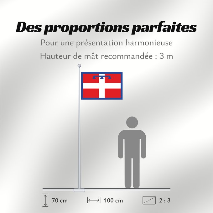 Proportions du drapeau : Piedmont This W3C-unspecified vector image was created with Inkscape Regione italiana Piemonte