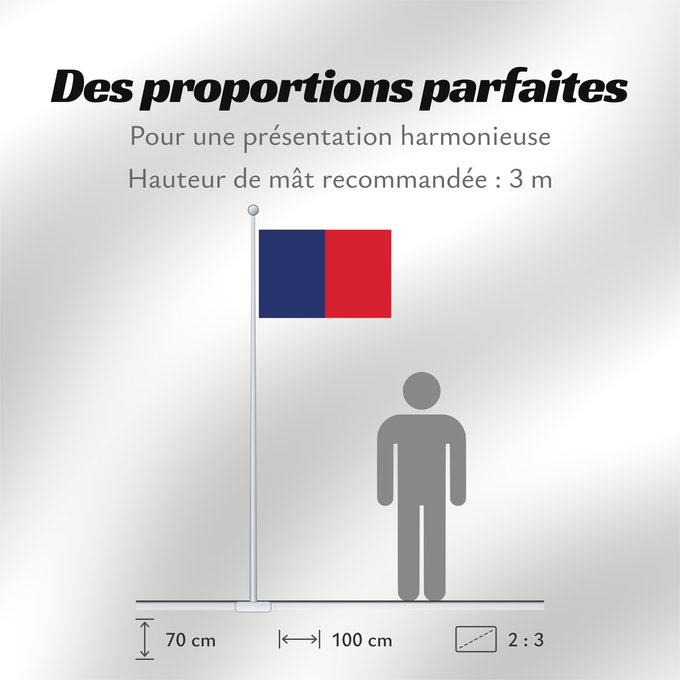 Proportions du drapeau : Cagliari Bandèra de Castéddu