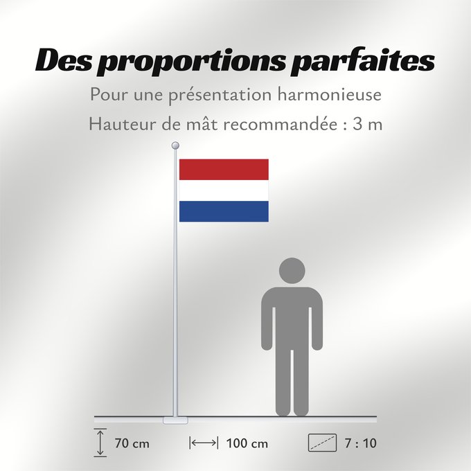 Proportions du drapeau : Netherlands Pays-Bas Países Bajos Niederlande Paesi Bassi Nederland Dos Países Baixos Holandii Сцяг Нідэрландаў Национално знаме на Нидерландия ওলন্দাজ জাতীয় পতাকা Nizozemská vlajka Hollands Σημαία της Ολλανδίας Nederlando Madalmaade lipp Alankomaiden Fa