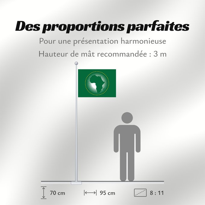 Proportions du drapeau : African Union