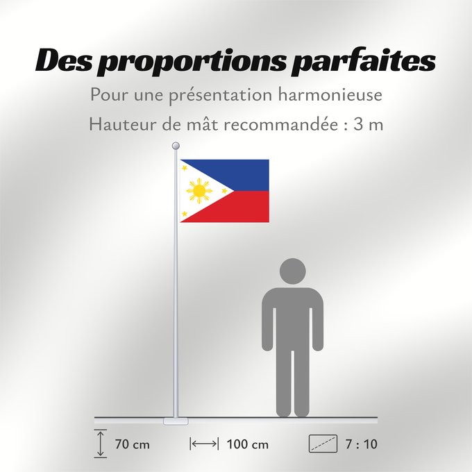 Proportions du drapeau : Philippines	The national flag of the Philippines	Filipinas	Philippinen	Filippine	Filipijnen	علم فلبين	An nasyunal na bandera kan Filipinas	ফিলিপাইনের জাতীয় পতাকা	Ang nasodnong bandera sa Pilipinas	La nacia flago de la Filipinoj	Wagayway ti Filipinas	フィリピ