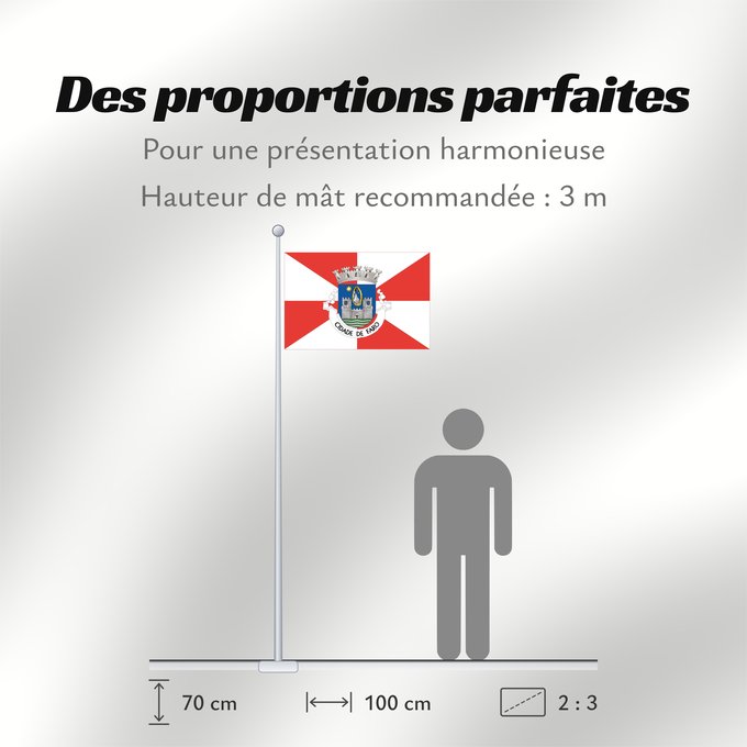 Proportions du drapeau : Faro