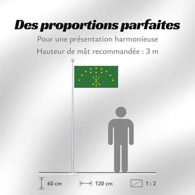 Proportions du drapeau : Adygea	Adygea, Russia	Adige	República de Adiguesia	Republik Adygeja	Repubblica di Adygea	Флаг Адыгеи	Прапор Адигеї