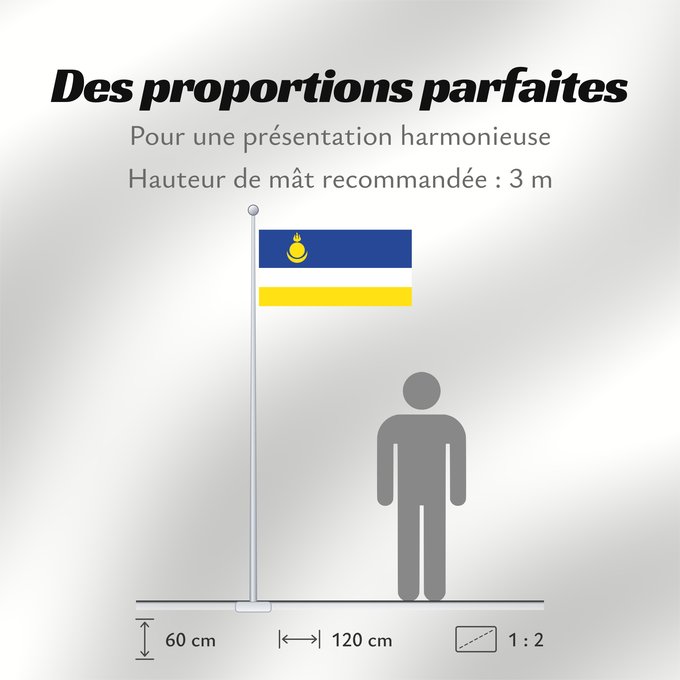 Proportions du drapeau : Buryatia Republic of Buryatia Buratti República de Buriatia Repubblica di Buriazia Буряад Республикын гyрэнэй һүлдэ Флаг Бурятии Парчами Бурятия