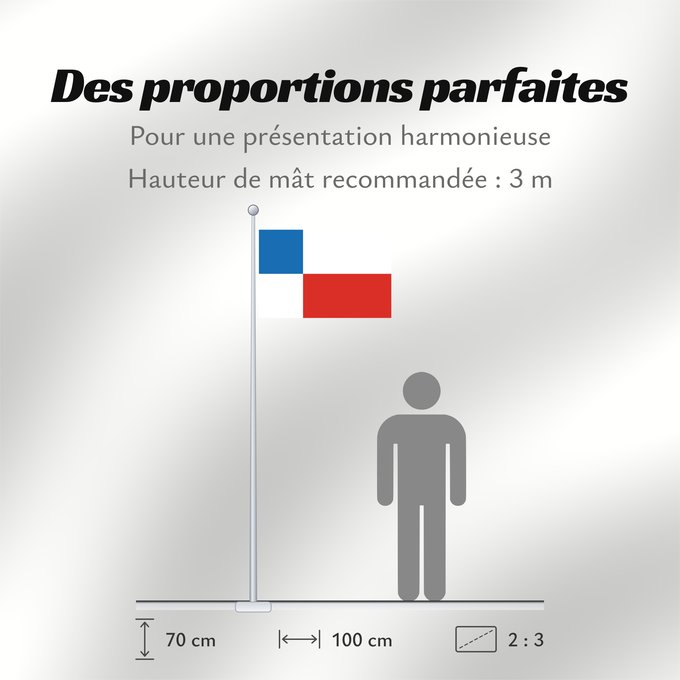 Proportions du drapeau : Banskobystricky vlajka	Banská Bystrica Region 	Banská Bystrica	Región de Banská Bystrica	Banská Bystrica