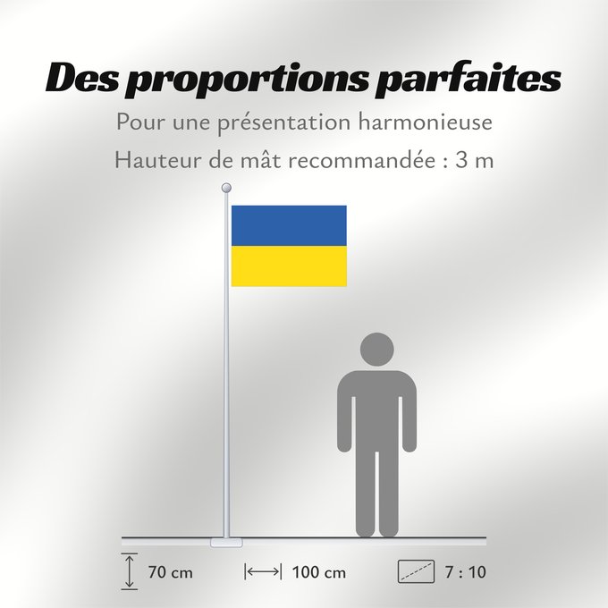 Proportions du drapeau : Ukraine L Ukraine Ucrania Dell Ucraina Oekraïne Ucrânia Ukrainy علم أوكرانيا Ukrayna bayrağı / Ukrayna бајрағы Сцяг Украіны Сьцяг Украіны Знаме на Украйна Ukraina Украина байрагъы Ukrajiny Оукра́ины зна́мѧ Σημαία της Ουκρανίας Ukrainio Ukrainan Ukraina ba