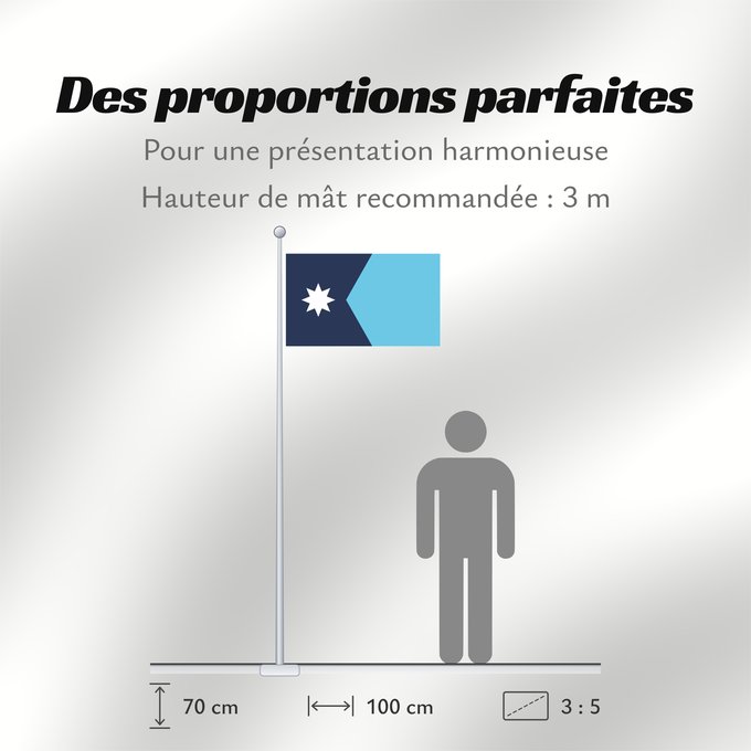 Proportions du drapeau : Minnesota Minnesota, since May 11, 2024