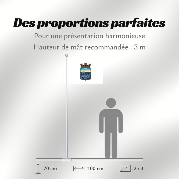 Proportions du drapeau : Maldonado Department	Maldonado