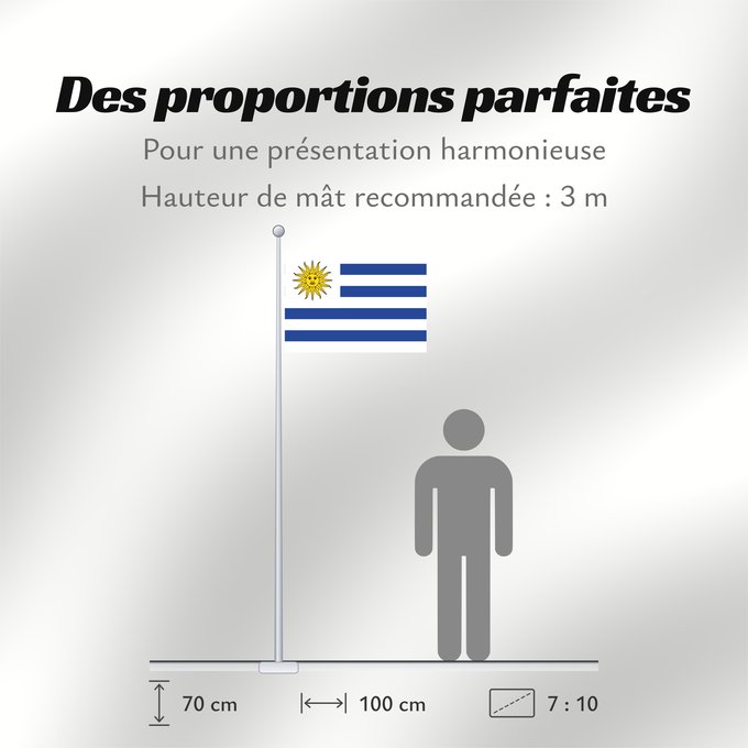 Proportions du drapeau : Uruguay	L Uruguay	Dell Uruguay	Uruguai	Urugwaju	D Uruguai	علم أوروغواي	D Uruguay	Uruwayi wiphala	L Uruguai	Urugvajo	Uruguaiko bandera	E Uruguai	Poyvi Uruguái	Irigwe	ウルグアイの国旗	Pāmitl Uruguay	Uruwayi unanchan	Флаг Уругвая	Urugvaja	Uruguays
