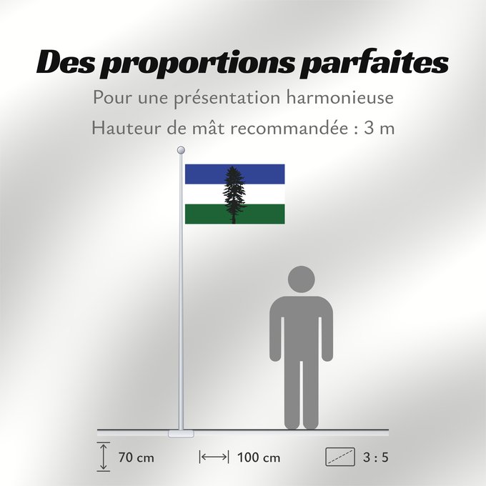 Proportions du drapeau : Cascadia