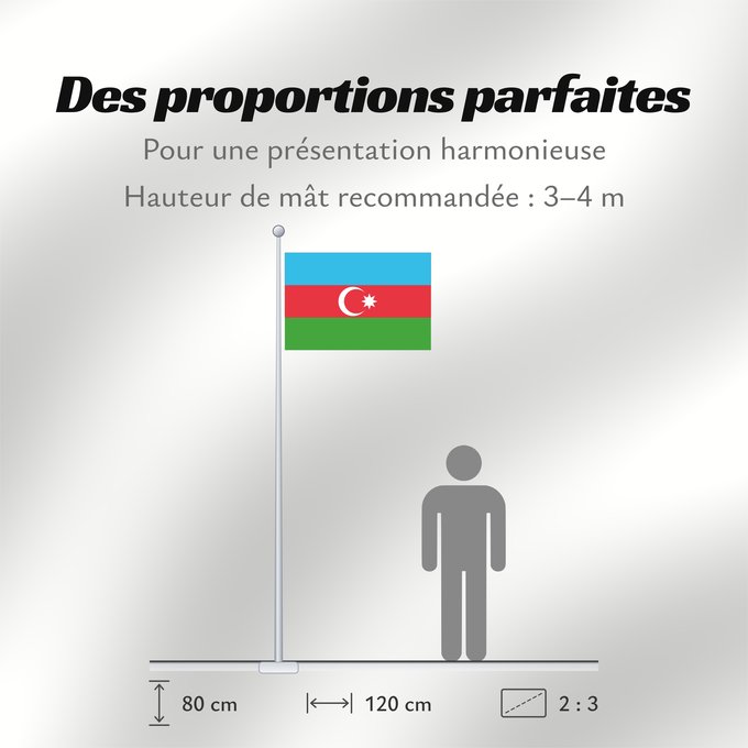 Proportions du drapeau : Azerbaijan L Azerbaïdjan Azerbaiyán Aserbaidschan Dell Azerbaigian Azerbeidzjan Azerbejdżanu Азербаиџьан абыраҟ علم أذربيجان Azərbaycan Сцяг Азербайджана Сьцяг Азэрбайджану Azerbajĝano Aserbaidžaani lipp Azerbaidžanin Azerbajdzsán Ադրբեջանի դրոշը აზერბაიჯ