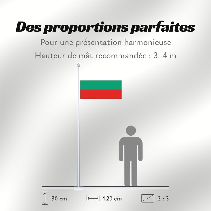 Proportions du drapeau : Bulgaria	La Bulgarie	Bulgarien	Bulgara	Bulgarije	Bulgária	Bułgarii	Национално знаме на България	Bulharská vlajka	ꙁна́мѧ Блъгарі́ꙗ	Bulgariens	Σημαία της Βουλγαρίας	Bulgaaria lipp	Bulgarian	Bulgáire	דגל בולגריה	Bugarske	ბულგარეთის დროშა	Bulgaresche Fändel	B