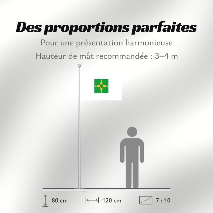 Proportions du drapeau : Distrito Federal