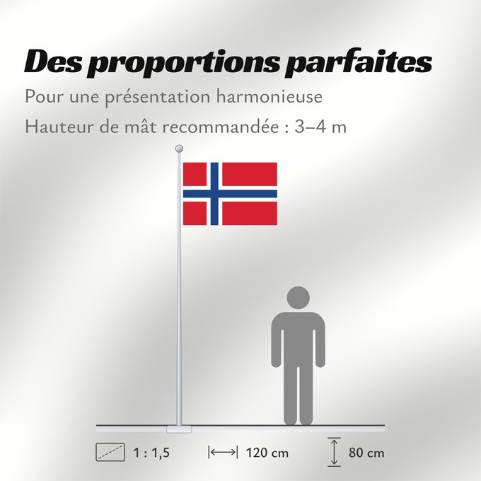 Proportions du drapeau : Bouvet Island