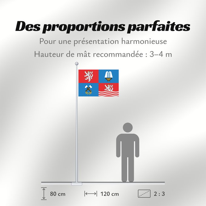 Proportions du drapeau : Karlovy Vary Region	Région de Karlovy Vary	Región de Karlovy Vary	Region Karlovy Vary	Regione di Karlovy Vary