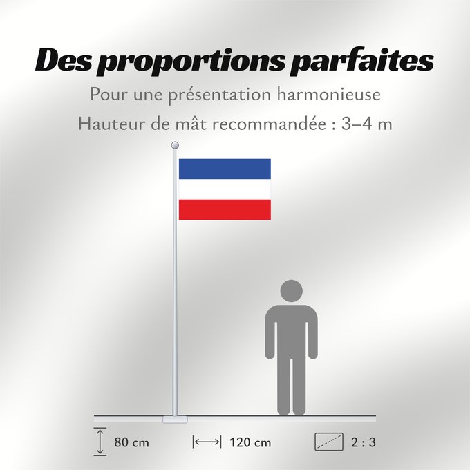 Proportions du drapeau : Schleswig-Holstein