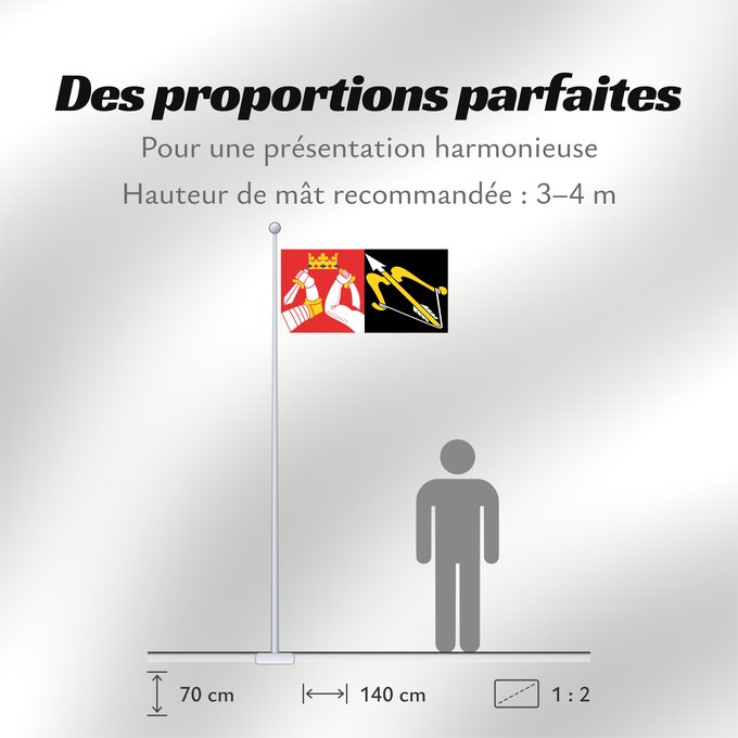 Proportions du drapeau : Itä-Suomen lääni
