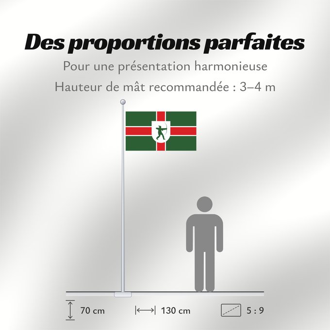 Proportions du drapeau : County Flag of Nottinghamshire Nottinghamshire Snotingahāmscīre fana