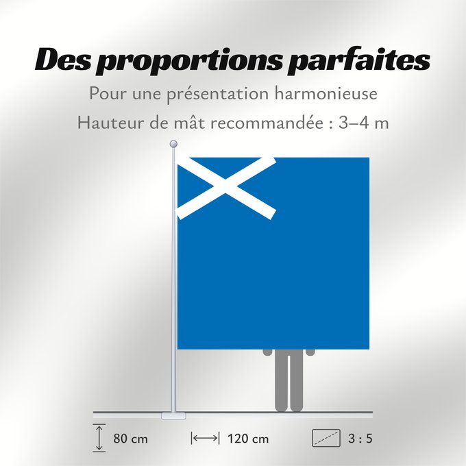 Proportions du drapeau : Scotland	L Écosse	Escocia	Schottland	Scozia	Schotland	Escócia	Szkocji	Scotlandes	علم اسكتلندا	Знаме на Шотландия	Banniel Bro-Skos	Skotská vlajka	Yr Alban	Skotlands	Σημαία της Σκωτίας	Skotio	Šotimaa lipp	پرچم اسکاتلند	Skotlannin	HAlban	H-Alba	Brattagh ny h